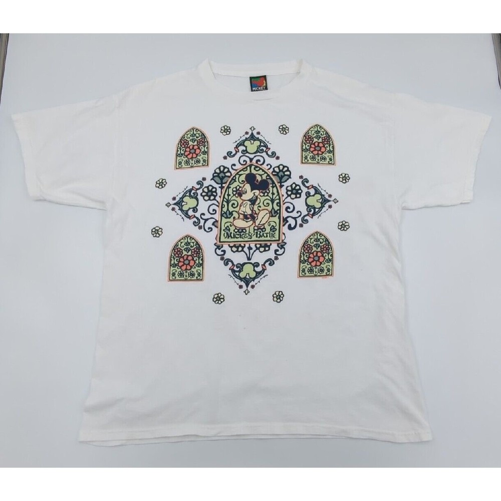 Vintage Mickey Mouse Unlimited Batik Disney T-Shirt Size Medium Large 1990s 90s